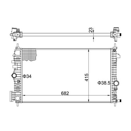 INSIGNIA 2.0CDTI HŰTŐ 08- 1300291