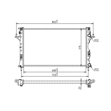 RADIÁTOR LAGUNA 1.8 16V 00- 7711134656