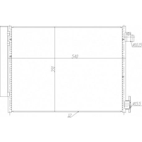 LÉGKONDICIONÁLÓ RADIÁTOR TWINGO III 1.0SC 14- 4535000054
