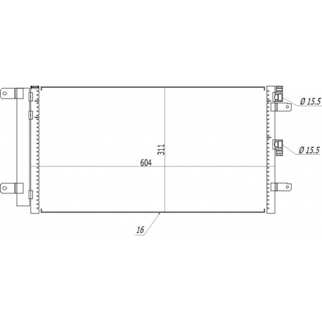 LÉGKONDICIONÁLÓ RADIÁTOR DOBLO 1.6 05- 51758873