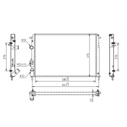 MEGANE 1.6 16V HŰTŐ 98-02 7700425842