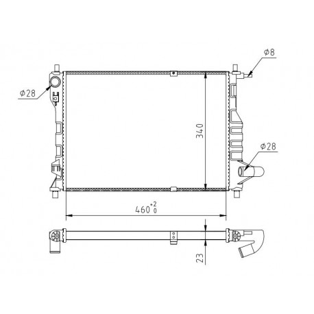 HŰTŐ CHEVROLET SPARK 1.0 05- 96477777