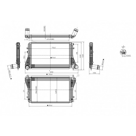 INTERCOOLER VW GOLF VI 08- 1K0145803AE