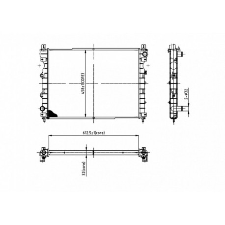 FREELANDER 1.8 RADIÁTOR 00- PCC000320