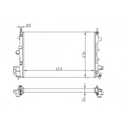 RADIÁTOR VECTRA C 1.9CDTI 02- 1300264