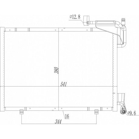 KLÍMABERENDEZÉS RADIÁTOR FIESTA 1.0I 12- 12- 1756411