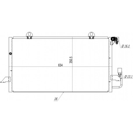 KLÍMABERENDEZÉS RADIÁTOR AUDI 80 91-94 8A0.260.401AB