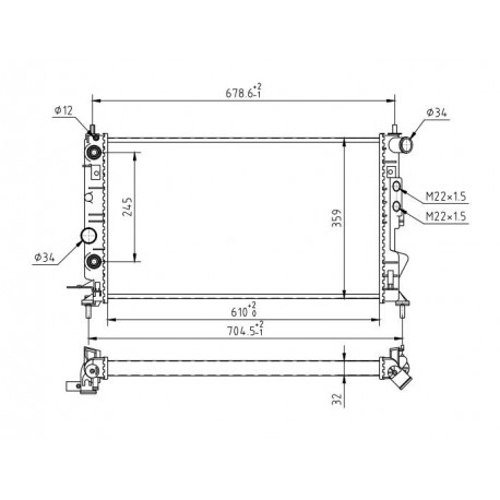 HŰTŐSZEKRÉNY VECTRA B 1.6 95- 1300160