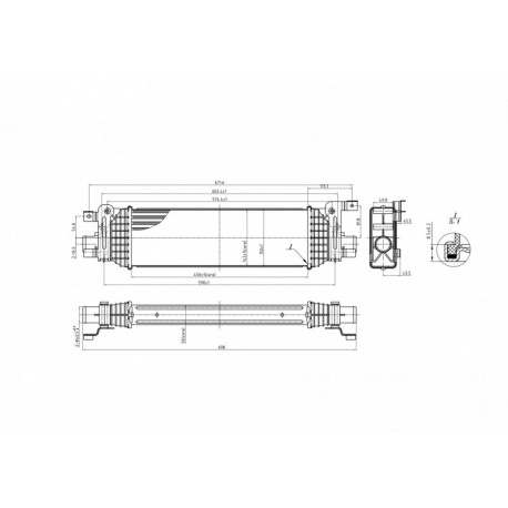 INTERCOOLER FIESTA 1.6TDCI 04- 1337624