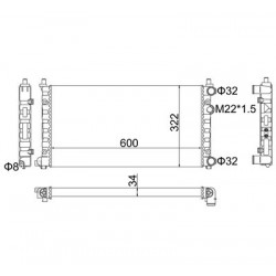 RADIÁTOR IBIZA,MALAGA,RONDA 1.5-1.7 -93 SE021117002B