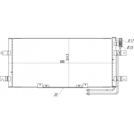 LÉGKONDICIONÁLÓ RADIÁTOR TRANSPORTER T4 95-04 7D0.820.413