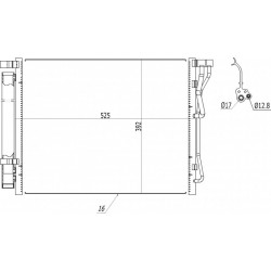SONATA LÉGKONDICIONÁLÓ RADIÁTOR 14- 97606C1100