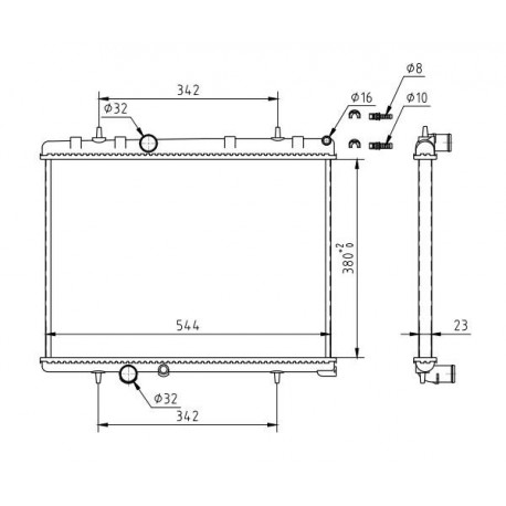 HŰTŐ PEUGEOT 407 2.2I 16V 04- 1330.J9