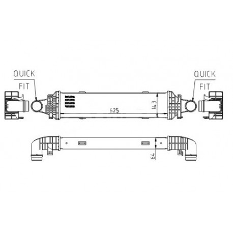 RADIÁTOR MERCEDES C-OSZTÁLY W204 07- 2045000200