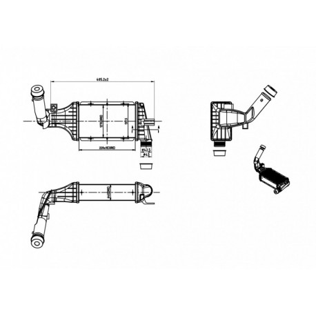 INTERCOOLER ASTRA G 2.0DTI 99- 1302413