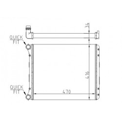 RADIÁTOR AUDI A2 1.4 00- 8Z0.121.251D