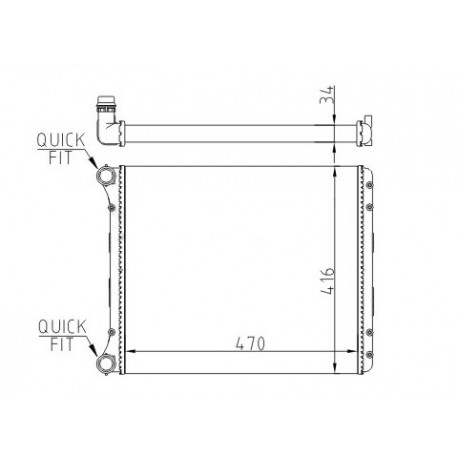 RADIÁTOR AUDI A2 1.4 00- 8Z0.121.251D