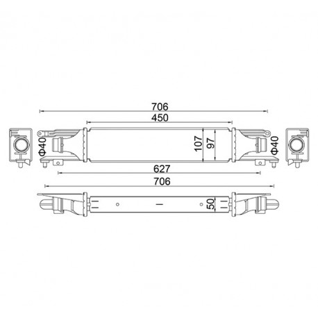 INTERCOOLER PUNTO 1.3MJTD 05- 55702004