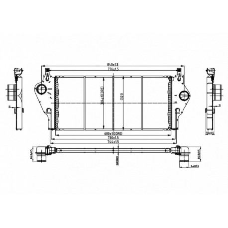 INTERCOOLER LAGUNA 1.9DCI 00- 8200008761