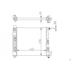 RADIÁTOR DB W168 A 140 97- 1685001802