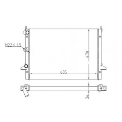 GALAXY 2.8 VR6 RADIÁTOR 95-00 1022614