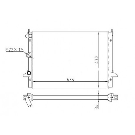 GALAXY 2.8 VR6 RADIÁTOR 95-00 1022614