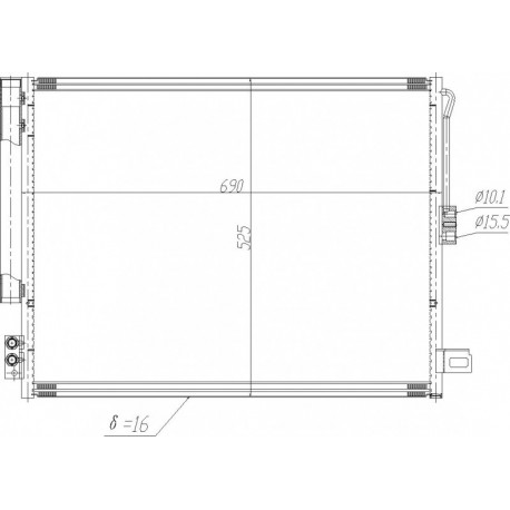 LÉGKONDICIONÁLÓ RADIÁTOR GRAND CHEROKEE 10- 00K5181982AA