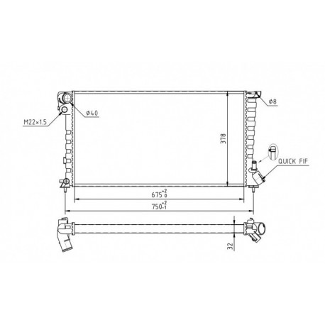 RADIÁTOR PARTNER/BERLINGO 1.9D/2.0HDI 1330.42