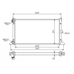 GALAXY 1.9TDI RADIÁTOR 00- 1109113