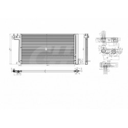 KLÍMAHŰTŐ RADIÁTOR FORD FOCUS III 11- 1857751