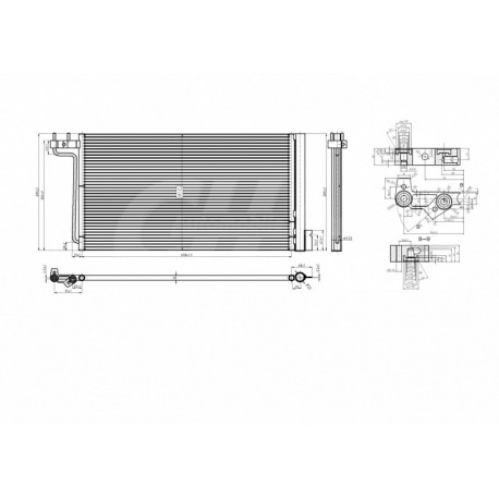 KLÍMAHŰTŐ RADIÁTOR FORD FOCUS III 11- 1857751