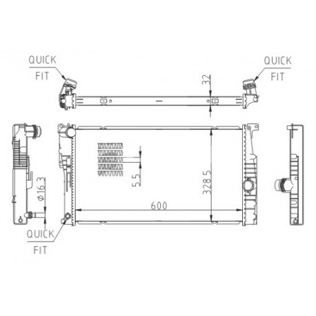 HŰTŐ BMW 1 F20-F21 11- 17117600516