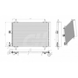 KLÍMA RADIÁTOR PEUGEOT 406 99- 6453.EC