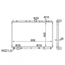 HŰTŐSZEKRÉNY VOLVO S40/V40 1.6-2.0 96- 3474795
