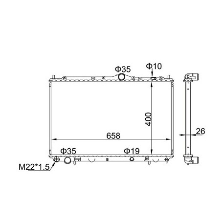 HŰTŐSZEKRÉNY VOLVO S40/V40 1.6-2.0 96- 3474795