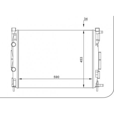 HŰTŐSZEKRÉNY MEGANE 2.0 16V 02- 7711135784