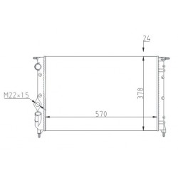 RADIÁTOR R19 1.8 I,RN,RT 92- 7700816323