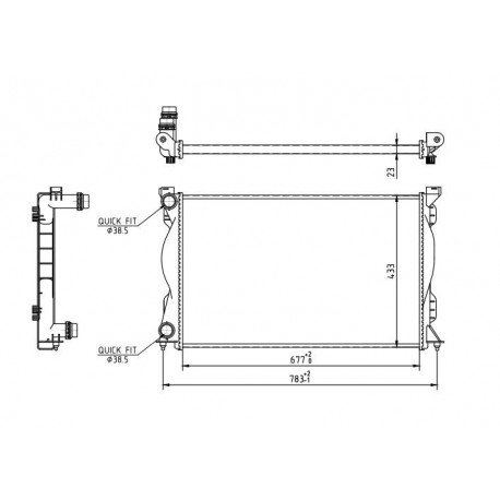 RADIÁTOR AUDI A6 2.0 TDI 04- 4F0.121.251Q