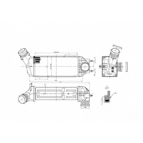 INTERCOOLER CITROEN C4 1.6HDI 04 0384-G4