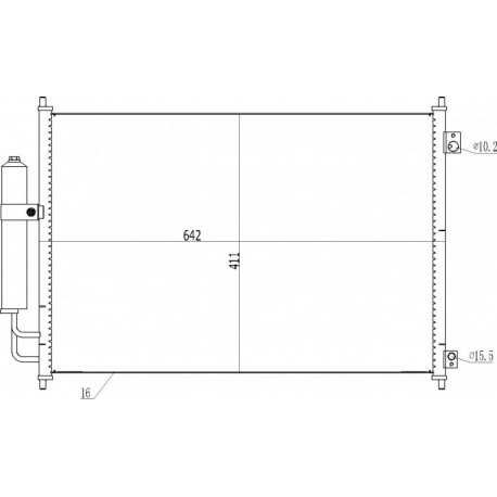 X-TRAIL LÉGKONDICIONÁLÓ RADIÁTOR 07- 92100-JG000