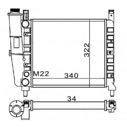 RADIÁTOR UNO 45 1.0 AZAZ 85- 7559876