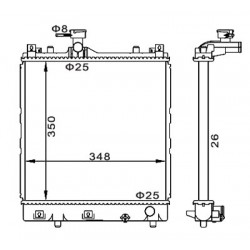 SUZUKI GRAND VITARA 1.6 RADIÁTOR 05- 17700-66J00