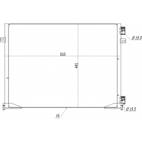 LÉGKONDICIONÁLÓ RADIÁTOR TRAFIC 2.0 01- 4417652