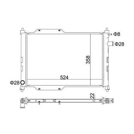 ROVER 416 RADIÁTOR 95- GRD1074