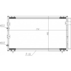 PREVIA 2.0 D-4D 00- KLÍMA RADIÁTOR 2.0 D-4D 00- 88460-28550