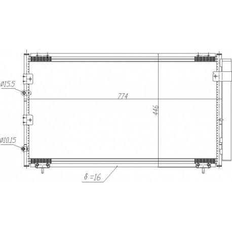 PREVIA 2.0 D-4D 00- KLÍMA RADIÁTOR 2.0 D-4D 00- 88460-28550