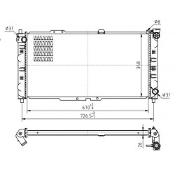 HŰTŐSZEKRÉNY MAZDA 323 1.5I-1.8I 94-95 BPD715200C
