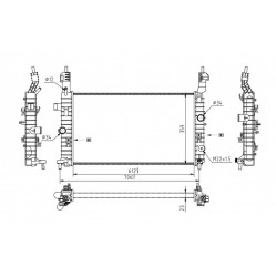 RADIÁTOR MERIVA 1.4-1.8 16V 03- 1300252