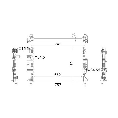 RADIÁTOR C-MAX 1.5 10- 1857556