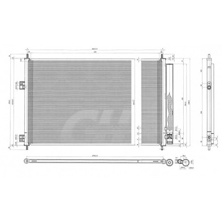 LÉGKONDICIONÁLÓ RADIÁTOR TOYOTA RAV4 2.2D 06- 88460-42100
